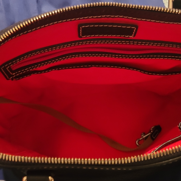 Dooney & Bourke Leather Satchel Purse - Picture 2 of 9